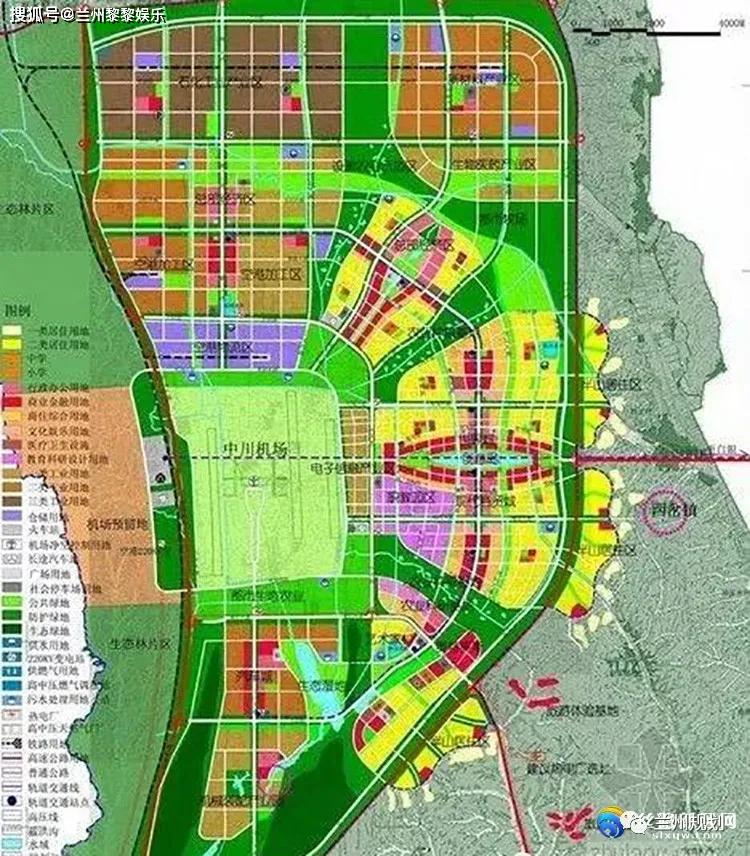 兰州新区最新规划图,兰州新区最新版规划图