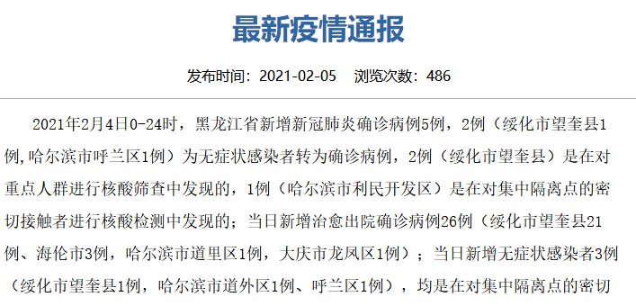 黑龙江最新疫情,黑龙江省最新疫情动态持续更新。