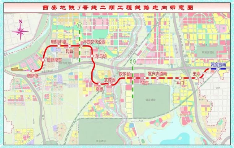 西安地铁6号线最新线路图,西安地铁6号线最新版线路图